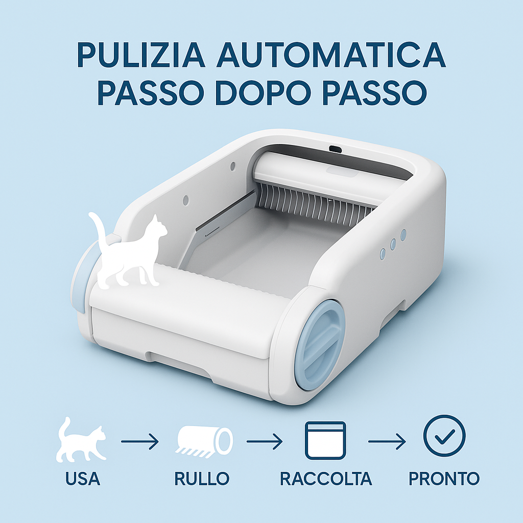 CasaBox — Lettiera Automatica Aperta, Anti-Odore e Smart App