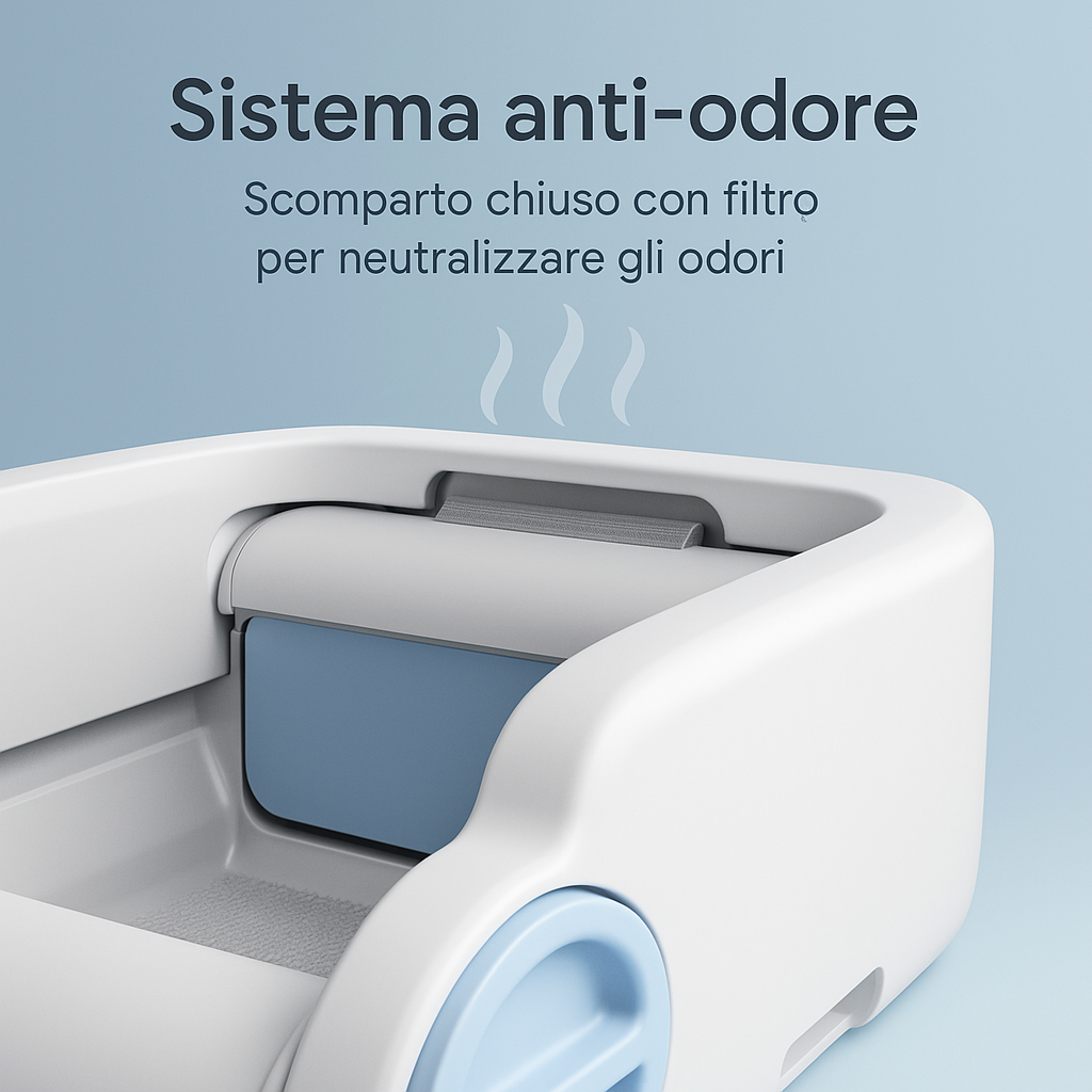CasaBox — Lettiera Automatica Aperta, Anti-Odore e Smart App